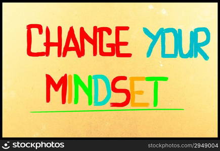 Change Your Mindset Concept