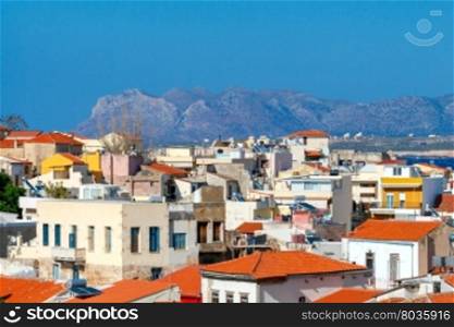Chania. Aerial view.. Chania. Aerial view from the hill Schiavo.