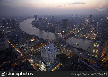 Chao Praya River running through Bangkok