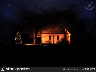 Chapel in the night