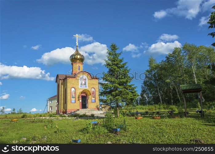 Chapel on the holy spring in honor of the Nativity of the Most Holy Mother of God, Galich District, Kostroma Region, Russia.