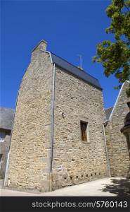 chapel on the medieval town of concarneau, in the north of france