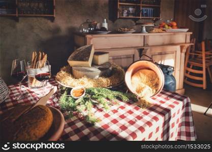 Characteristic Bed and Breakfast on the Italian Alps with typical local products