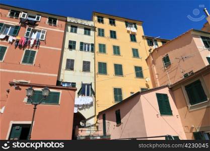 characteristic houses in Sory, small village in liguria, Italy