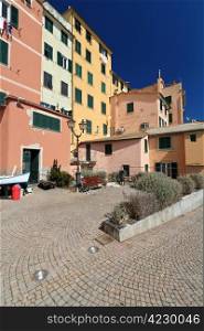 characteristic view in Sory, small village in liguria, Italy