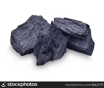 charcoal isolated on white background