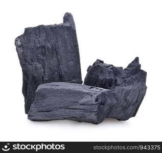 charcoal isolated on white background