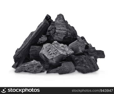 charcoal isolated on white background