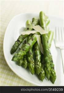 Chargrilled Asparagus Spears with Parmesan Cheese Shaves