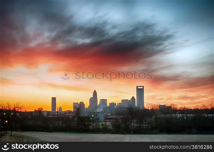 charlotte north carolina city skyline
