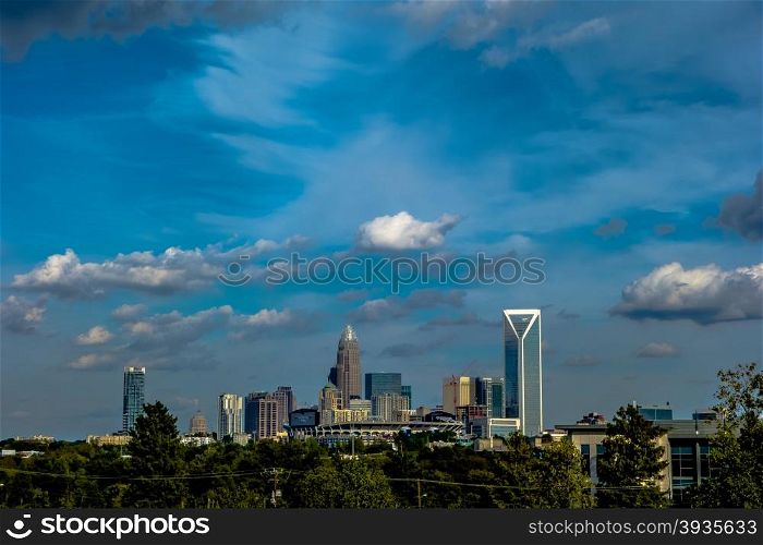 charlotte north carolina city skyline