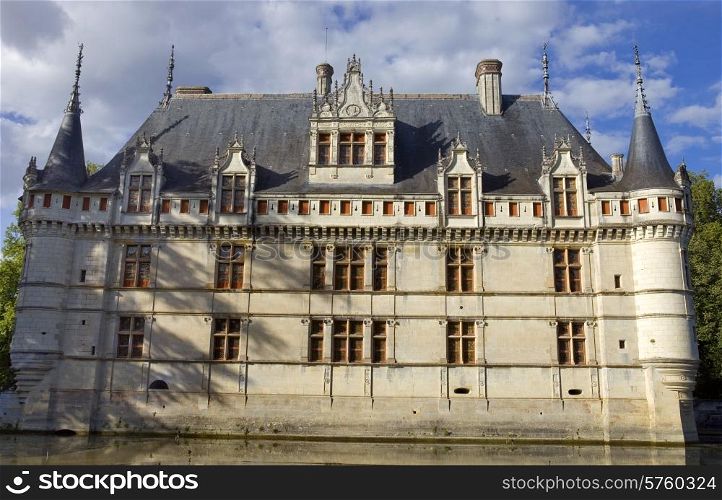 chateau azay-le-rideau in loire valley, france