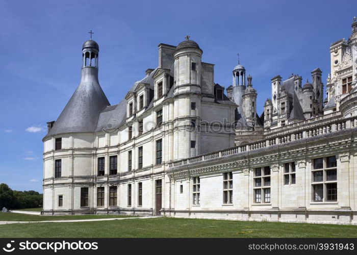 Chateau de Chambord - Loire Valley - France. Chateau de Chambord in the Loire Valley in France. The 440 room chateau dates from 1519 and is the largest in the Loire.