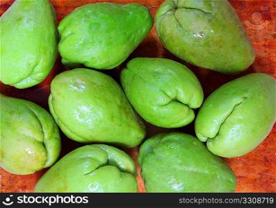 chayote mango fruit squash mirliton vegetable