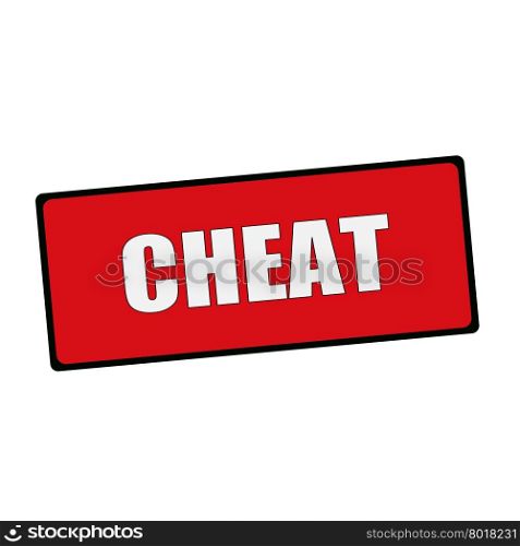 Cheat wording on rectangular signs