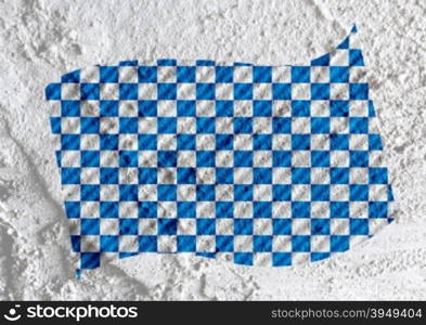 checkered flag on Cement wall texture background design