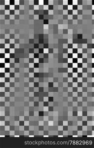 checkered man on the checkered wall made in 2d software