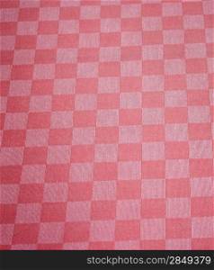 Checkered red textile