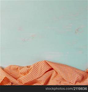 checkered tablecloth blue background