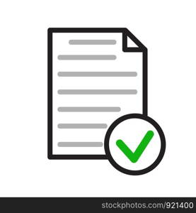 Checklist icon. Flat illustration for web, stock vector design