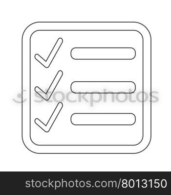 Checklist icon Illustration symbol design