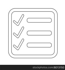 Checklist icon Illustration symbol design