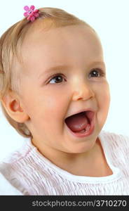 cheerful beautiful little girl portrait