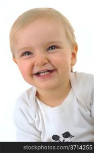 cheerful beautiful little girl portrait