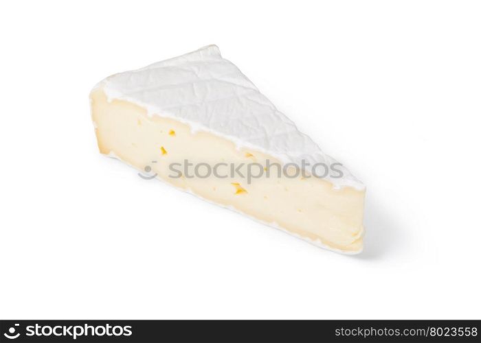 cheese brie. cheese brie on a white background