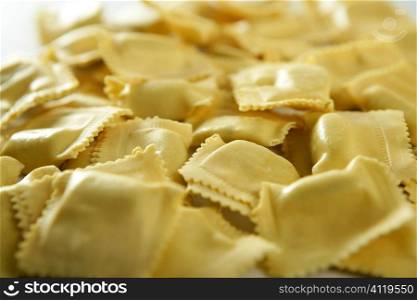 Cheese filled Italian pasta texture