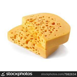 Cheese isolated on a white background