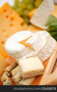 cheese on a wooden table