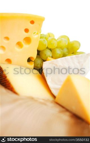 cheese on a wooden table