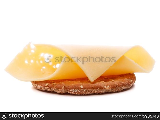 Cheese sandwich isolated on white background cutout