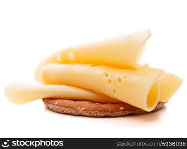 Cheese sandwich isolated on white background cutout