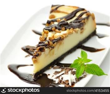 cheesecake with chocolate