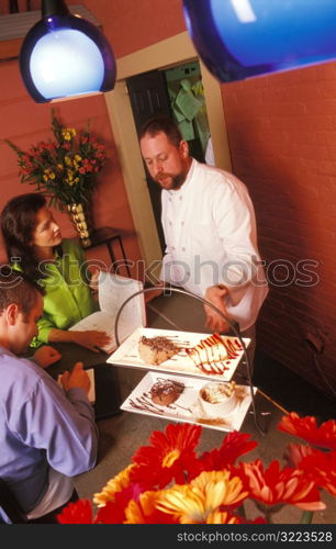 Chef Showing His Food