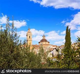 Chelva village skyline in Valencia of Spain Serranos area