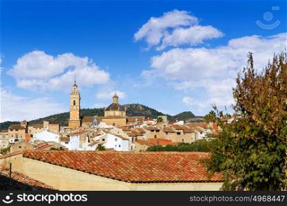 Chelva village skyline in Valencia of Spain Serranos area