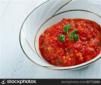 Chemen tarifi - Turkish sauce adjika
