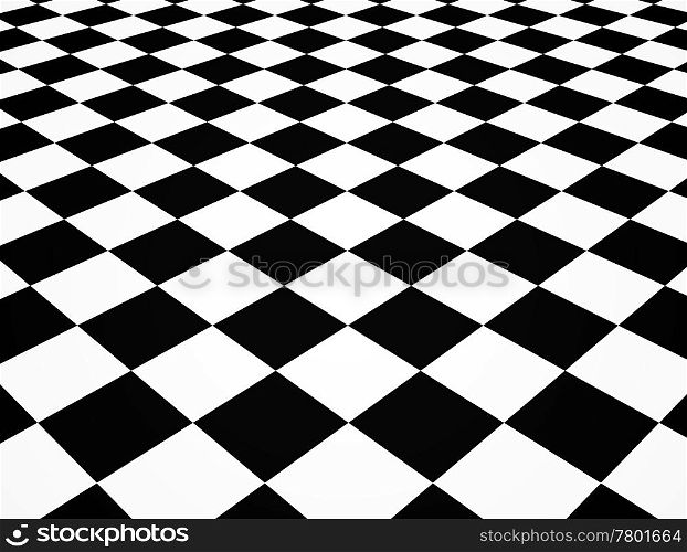 Chequered floor