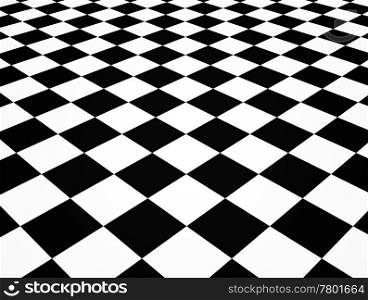 Chequered floor