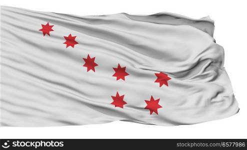 Cherokee Peace Indian Flag, Isolated On White Background. Cherokee Peace Indian Flag, Isolated On White