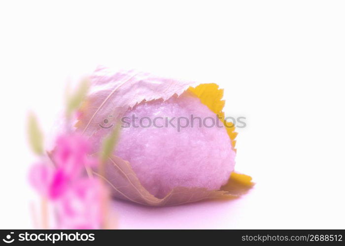 Cherry blossom rice cake