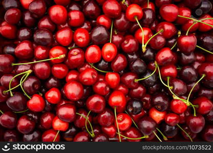 Cherry. Fresh organic berries. Fruit background