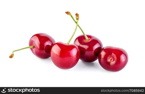 Cherry isolated on white background with clipping path