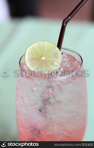 Cherry italian soda