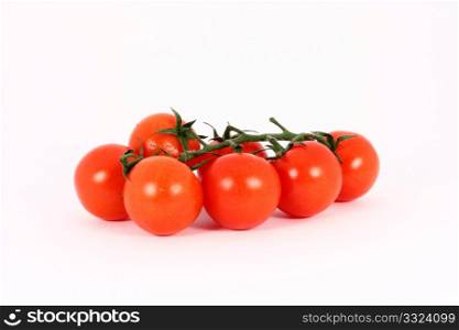 Cherry tomato isolated on white