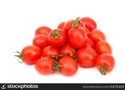 cherry tomato isolated on white