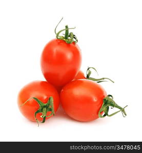 cherry tomato isolated on white